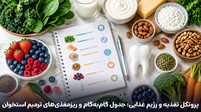 پروتکل-تغذیه-و-رژیم-غذایی؛-جدول-گام‌به‌گام-و-ریزمغذی‌های-ترمیم-استخوان